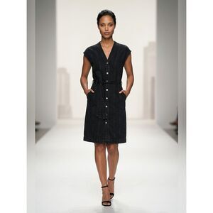 etica denim dress Mira Denim Wrap Dress